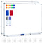 H-Qprobd White Board Dry Erase, 24x18 (2pcs), Magnetic Boards for Office, Classroom, Home, Includes Markers, Magnets