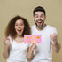 Birthday Money Envelope for Cash Gifts, Surprise Cash Gift Card Money Holder for Women Man, Pink Birthday Card Envelope