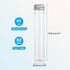 PATIKIL 65ml Test Tubes, 80pcs 5.91x0.98" Clear Plastic Containers with Caps for Candy, Bath Salt, and Scientific