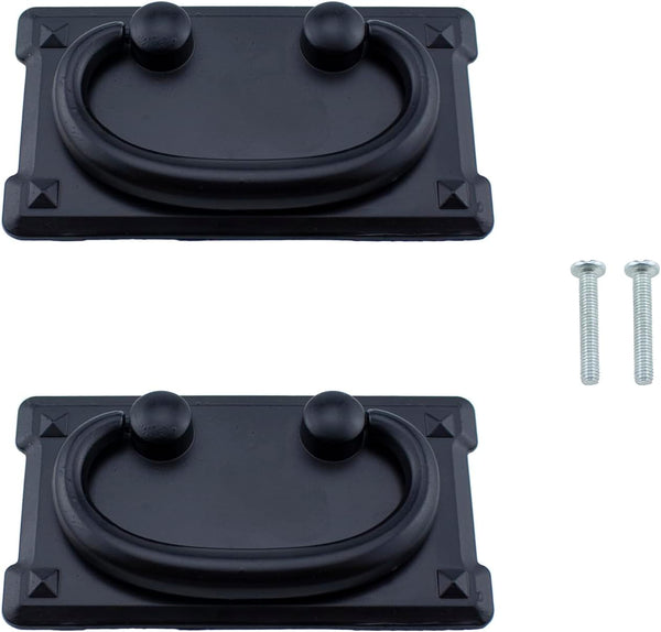 Drawer Ring 2PCS 96mm Length Vintage Black Drawer Pull Handles with Screws for Furniture Drawers