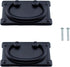 Drawer Ring 2PCS 96mm Length Vintage Black Drawer Pull Handles with Screws for Furniture Drawers