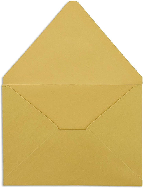 Sustainable Greetings 48 Pack Blank Invitation Cards and Envelopes - Gold Foil Border 5 x 7 Inches