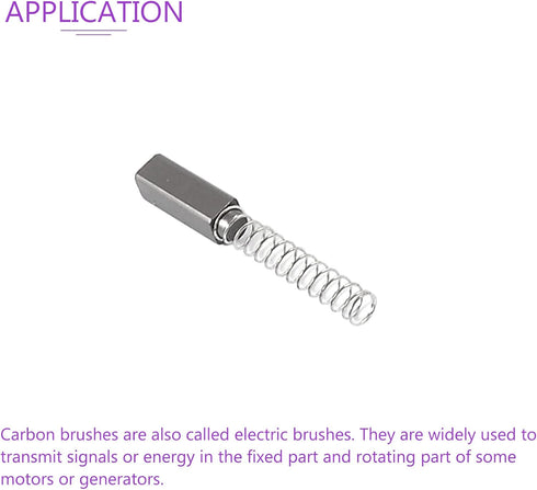 DMiotech 4 Pack Carbon Brushes for Electric Motor, 4mm x 4mm x 11mm