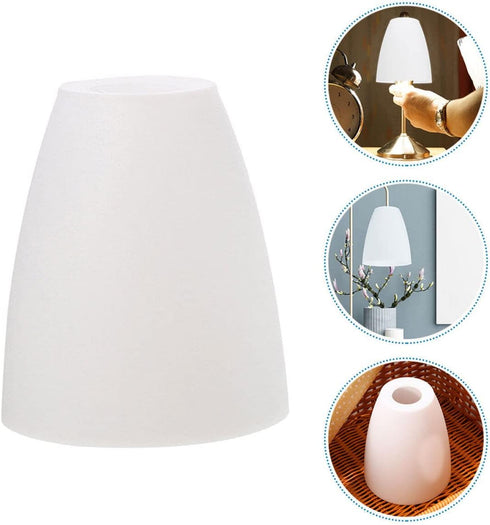 Flat Mouth Plastic Lampshade Replacement for Table and Floor Lamps Durable Clear Plastic Lamp Shade Cover for Home