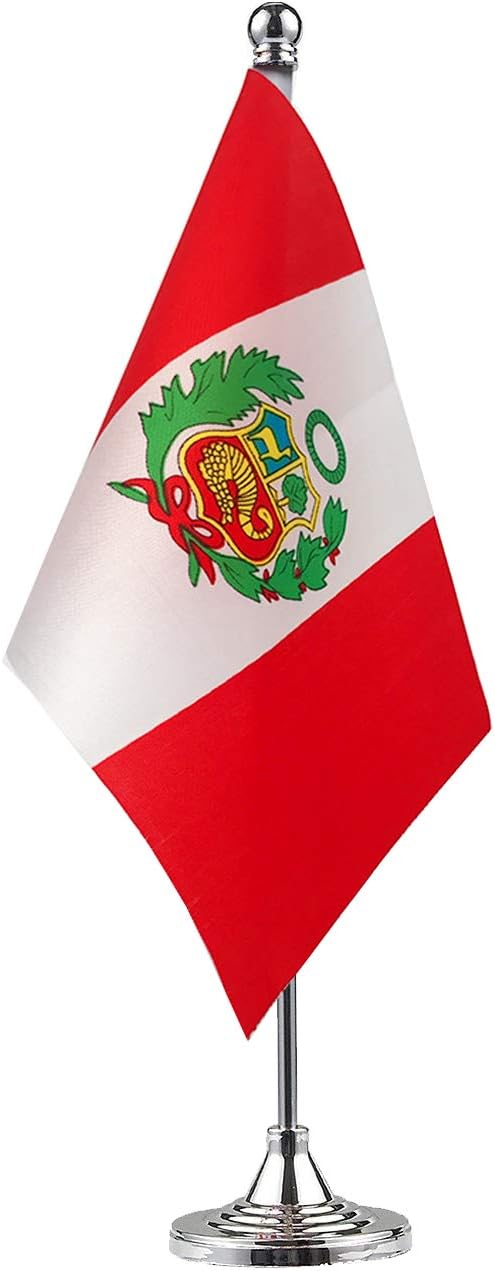 Peru Flag - Desk & Office Decor, International Country Banner