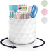 Desk Organizer, 360°Rotating Sparkling Diamond-like Pen Holder, 5 Compartments Storage Box for Office, School, Home