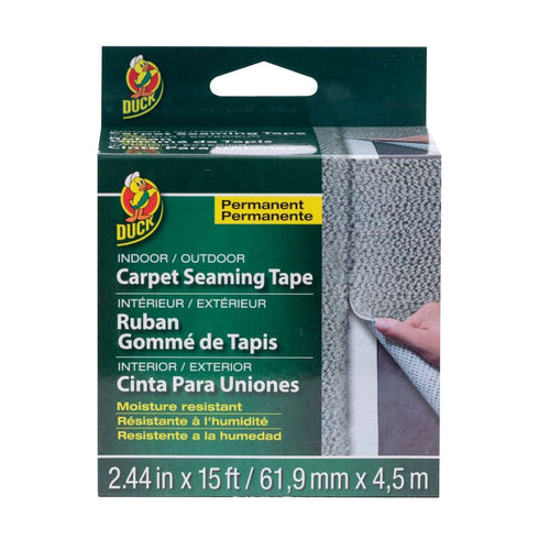 Duck Brand Self-Adhesive Fiberglass Carpet Seaming Tape, 2.44-Inch x 15-Feet