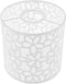 ARTIBETTER Iron Lampshade with Floral Cutout Design Cylindrical Metal Shade for Table