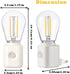 Bulb 1W 2700K, 10-100LM Dimmable, 1 Pack Led Night Light Plug in, Vintage Nightlight, Dusk to Dawn and Motion Sensor