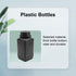 Heyiarbeit 2pcs 1000ml/34oz Plastic Lab Chemical Reagent Bottle Wide Mouth with Black Cap