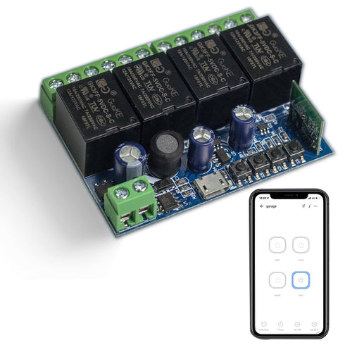 Ewelink WiFi Wireless Smart Relay Module USB 5v 4 Channel for Home Automation, Compatible with Alexa Google Home
