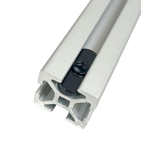 Xadnitu 1/4"-20 Threaded Centered Slide in Economy T Nuts, 100 Packs T Nuts Accessory Hardware for Aluminum Extrusion
