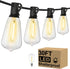 Brightever 30FT LED Outdoor String Light with 16 ST38 Vintage Edison Shatterproof