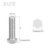Hex Bolts (1/2-13x2"), 20Pcs 304 Stainless Steel Fully Threaded Hex Head Screws for Furniture Repair, Silver
