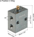 uxcell 2 Position 3 Way M5 Manual Handle Control Pneumatic Solenoid Mechanical Valve,S3B-M5