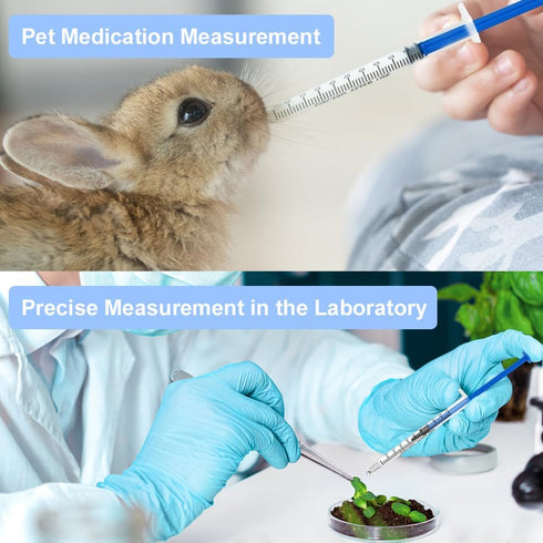 10 Packs 1ml Plastic Syringes, Individually Sealed Liquid Syringes Without Needles for Baby Medicine and Pet Feeding