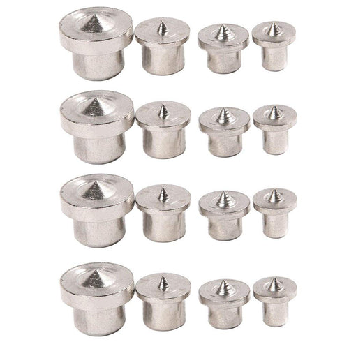 16 Pcs Wood Dowel Tenon Centers, Dowel Pin Center Point Woodworking Alignment Tool, Set of 4