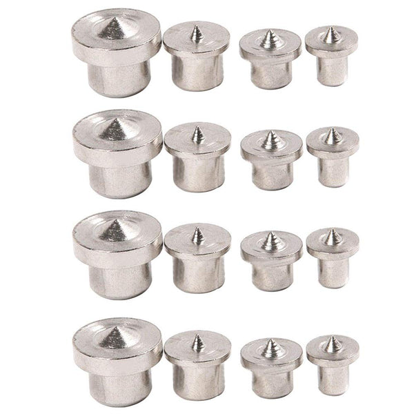 16 Pcs Wood Dowel Tenon Centers, Dowel Pin Center Point Woodworking Alignment Tool, Set of 4
