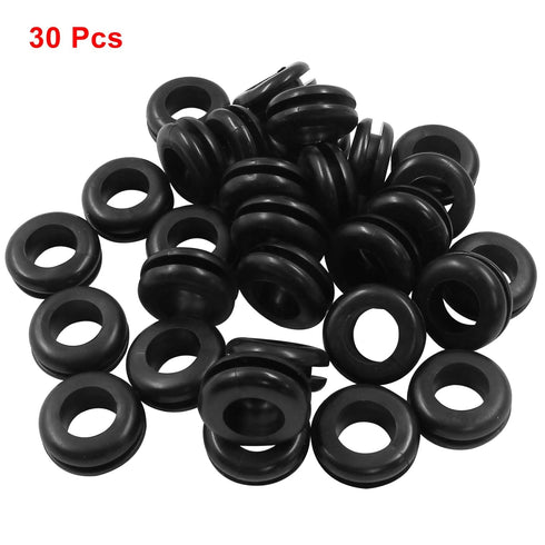 30Pcs Rubber Grommets 1/2" ID 9/16" Drill Hole Durable Wiring Hole Grommet Wire Grommets for Cable Hose Wire Hardware Plumbing