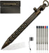Bolt Action Solid Brass EDC Pen Six-edge Tactical Metal Pen with Refills and Clip for Business, Christmas, Birthday