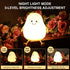 LVOERTUIG Cute Pear USB Rechargeable Nursery Lamp - Multicolor Night Light for Kids' Bedroom Gift