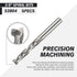 Upcut Spiral CNC Bit, Solid Carbide Straight Router Bit, 3/8" Cutting Dia, 3/8" Shank, 2" Cutting Length, CNC Router