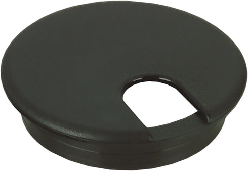 5 Pack Rok Hardware 3" (76mm) Black Round Computer Desk Table Port Wire Cable Organizer Hole Cover Grommet