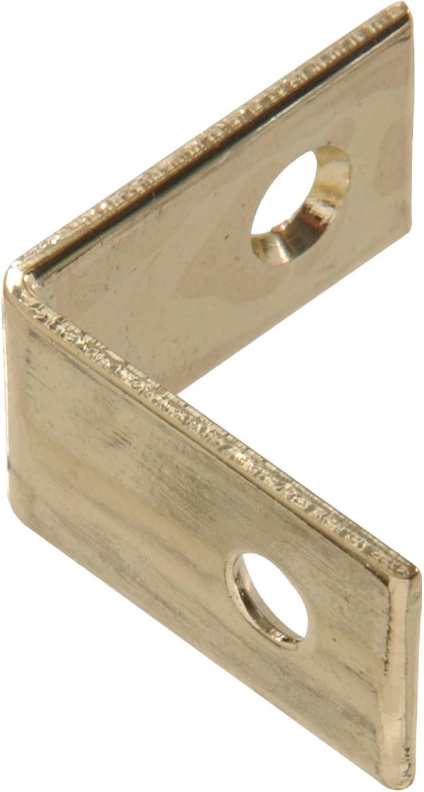 Hillman Hardware Essentials 851151 Flat Corner Brace, Bright Brass, 1-1/2"