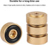 Aluminum Alloy Anti Vibration Amplifier Feet, 4PCS Shock Absorber Pads for Speakers (20 * 8mm, Gold)