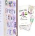 Born2Calm Bible Tabs for Women, 90 Pieces Laminated Bible Study Tools, Easy to Use Bible Book Tabs