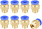 uxcell Straight Pneumatic Push to Quick Connect Fittings G1/4 Male x 10mm Tube OD, 10pcs