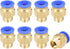 uxcell Straight Pneumatic Push to Quick Connect Fittings G1/4 Male x 10mm Tube OD, 10pcs