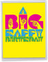 The Best Card Company 1 Jumbo Birthday Hands Sign Language Card w/Envelope, 8.5 x 11 Inc, Signing Card for Birthdays.