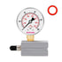 Gas Test Pressure Gauge 0-100psi/kpa, 2" Dial Size, Chrome Plated Steel Body, 3/4" FNPT Connection