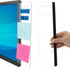 Office Desk Accessories, 2pcs Monitor Memo Board, Computer Message Board for Sticky Notes, Home Office Supplies