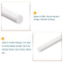 MECCANIXITY ABS Plastic Rod Round Solid White Bar, 6mmx250mm for DIY Model Material, Pack of 10
