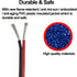 22awg 100 22 2 12V/24V TUOFENG Electrical Wire ft Gauge Led Wire Pin Extension Cable Wire Red Black Wires DC Cable