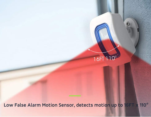Caregiver Pager Indoor Motion Sensor Alarm for Fall Prevention - 2 Pager + 1 Sensor for Elderly Dementia Patients