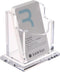 YUXUN Acrylic Business Card Holder Desk-1 Slot 1 Tier, Vertical Business Card