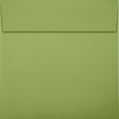 LUXPaper Square Invitation Envelopes | Peel & Press | 6 1/4" x 6 1/4" | Avocado Green | 70lb. Text | 50 Qty by LUXPaper