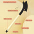 Hard Bristle Crevice Gap Brush, Long Handle Cleaning Tool for Bathroom and Kitchen, Multifunctional Gap Cleaner