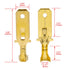Baomain 1/4" Male Spade Quick Splice Crimp Terminals, Non Insulated, Pack of 100