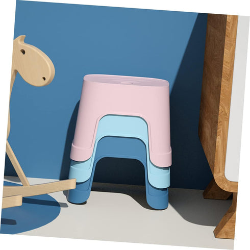 Cabilock Non-Slip Plastic Stool - Blue Seat for Boys and Girls
