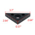 T Tulead Carpenter Square Triangle Ruler, Aluminum Alloy Woodworking Square Measurement Tool