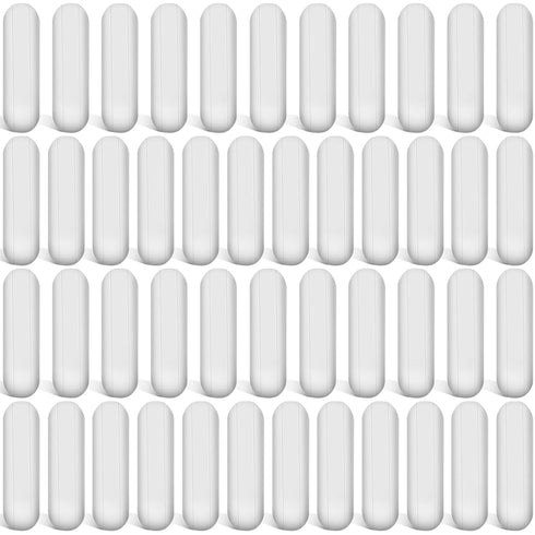PTFE Magnetic Stirrer Mixer Stir Bar, White Color, Laboratory Bar, 46 Pieces, 30 mm/1.18 Inch