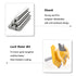 1/4-inch 45 3/4-inch 90-Degree Newdeli Shank Degree Lock Miter Router Bit, Stock Joint Router Bit, Suitable for Tenon