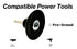 Pro-Graad 2" Disc Pad Holder with Shank, Die Grinder Sanding Suitable for Roll Lock, Type R, R-Type Quick Change Disc
