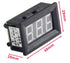 UCTRONICS 0-167°F Fahrenheit Digital Temperature Meter | Blue LED Display with Black Case