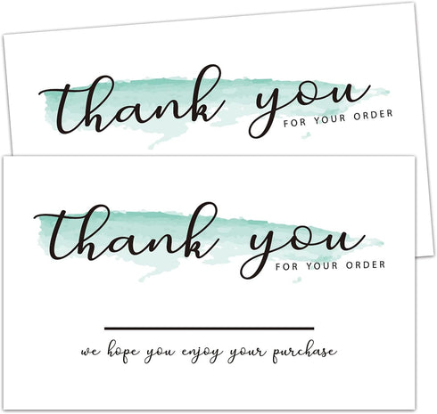 TENTADO 50 Thank You for Order Cards, Thank You For Supporting My Small