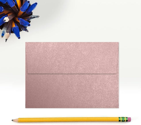LUXPaper 4Bar A1 Invitation Envelopes | 3 5/8" x 5 1/8" | Peel & Press | Misty Rose Metallic | 50 Qty